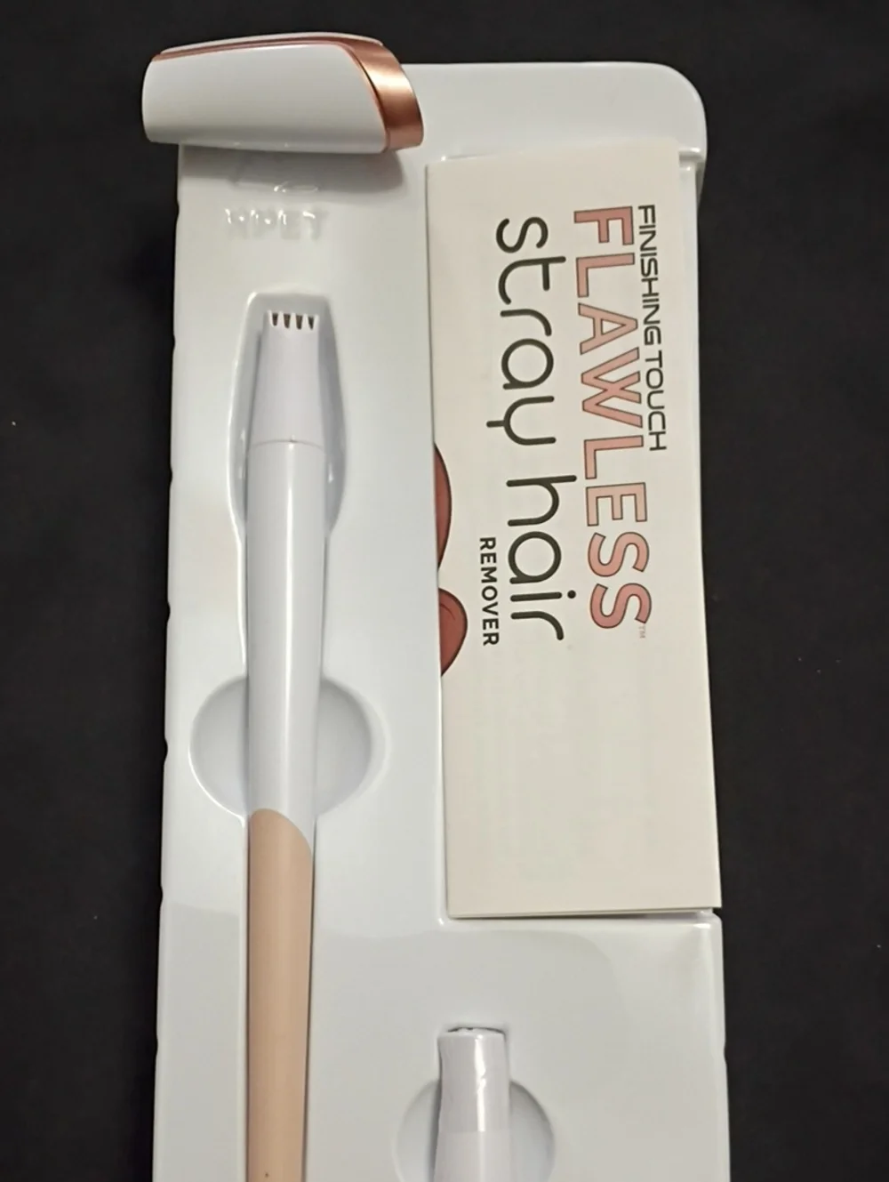 Flawless Stray Hair Remover - White & Tan Facial Hair Tool